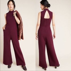 Anthropologie Charley Mock Neck Jumpsuit Large